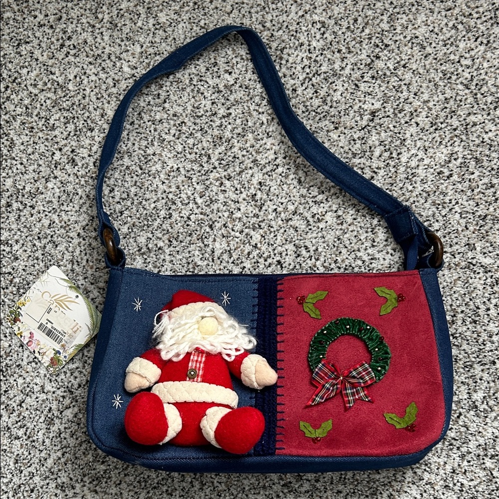 Cappelli Straworld Holiday Blue and Red Shoulder Bag